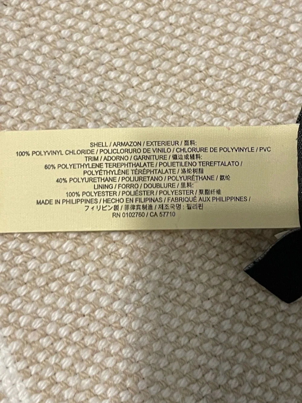 Kate Spade Black Textured PVC Glitter Clutch Bag Zip Evening
